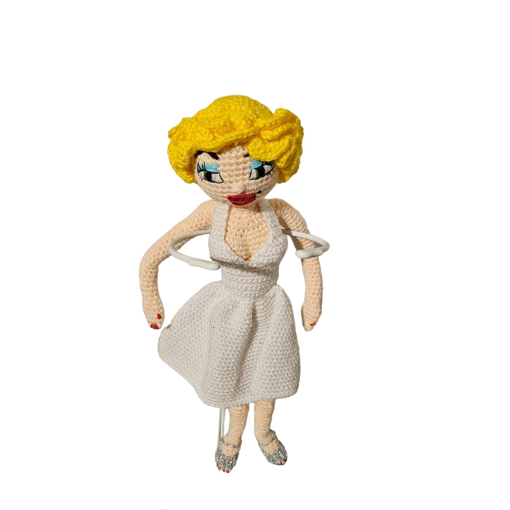 Madonna inspired Crochet Amigurumi Collectible Doll - One of a Kind Handmade B